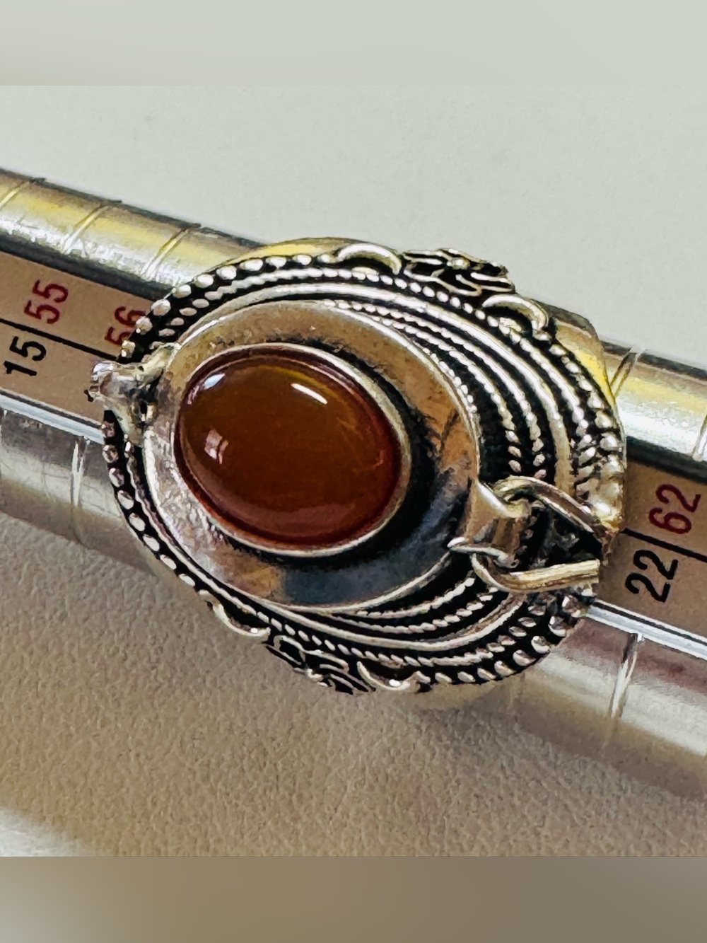 Carnelian poison ring